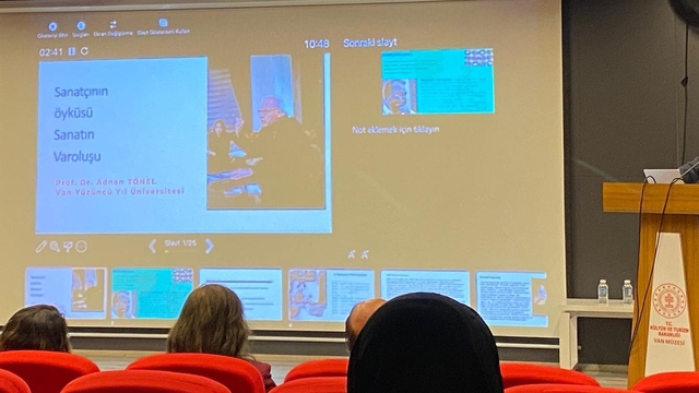 Prof. Dr. Adnan Tönel 'Sanatın Varoluşu'nu anlattı