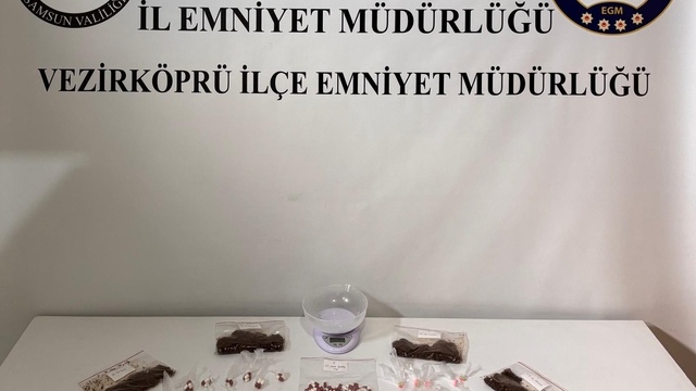 Vezirköprü'de uyuşturucu operasyonunda bir zanlı yakalandı