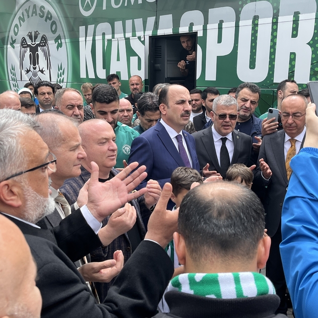 Konyaspor, kupa finali için Antalya'ya uğurlandı