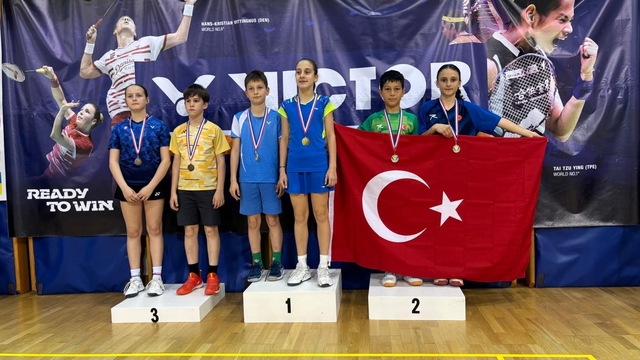 Erzincanlı badmintonculardan Avrupa ikinciliği