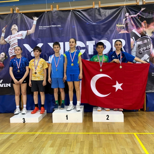 Erzincanlı badmintonculardan Avrupa ikinciliği