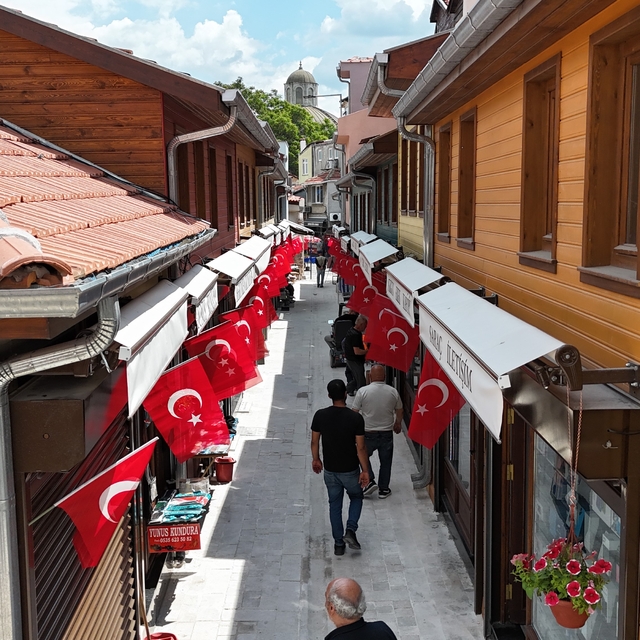 Edirne'de 'Dar Çarşı'ya tarihi dokunuş: 52 dükkan yenilendi