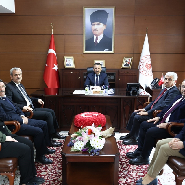 Zonguldak SGK heyetinden Vali Hacıbektaşoğlu'na ziyaret