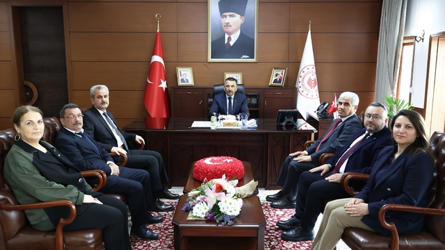 Zonguldak SGK heyetinden Vali Hacıbektaşoğlu'na ziyaret