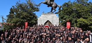 Bilecik'te 19 Mayıs ruhuna motor sesleri eşlik etti