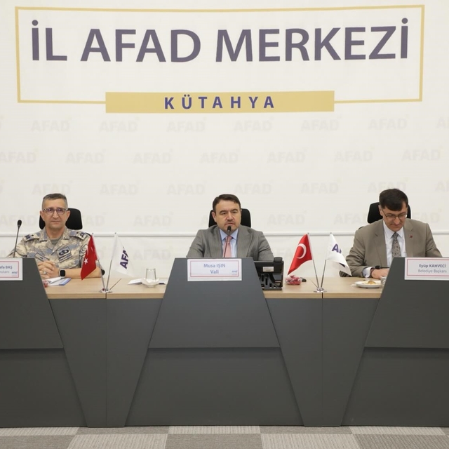 Kütahya'da afet hazırlıkları masaya yatırıldı