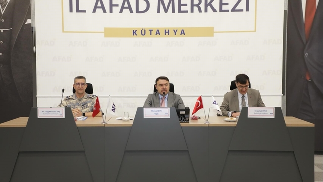 Kütahya'da afet hazırlıkları masaya yatırıldı