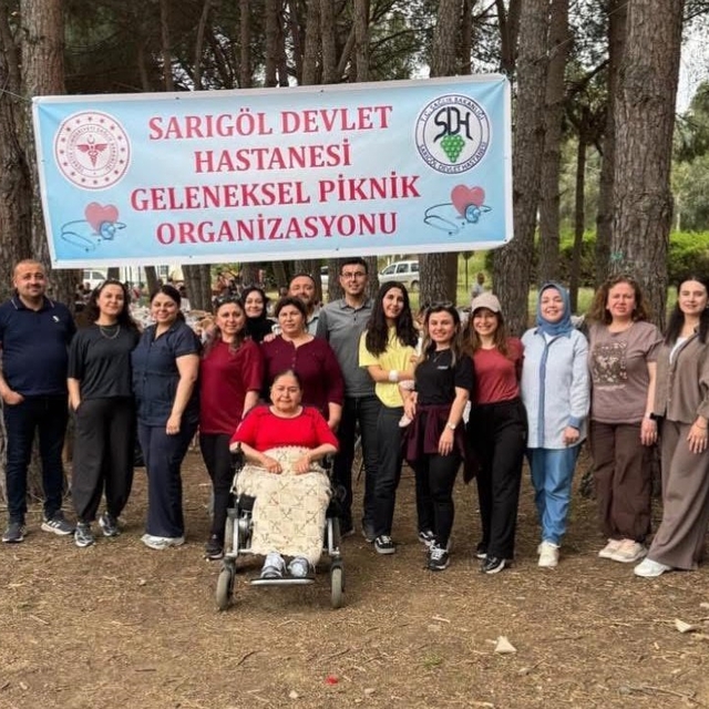 Sarıgöl Devlet Hastanesi personeli piknikte moral depoladı