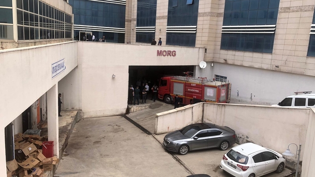 Siirt'te hastane çamaşırhanesinde yangın