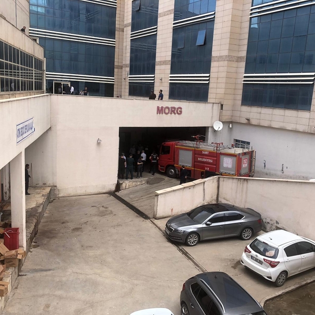 Siirt'te hastane çamaşırhanesinde yangın