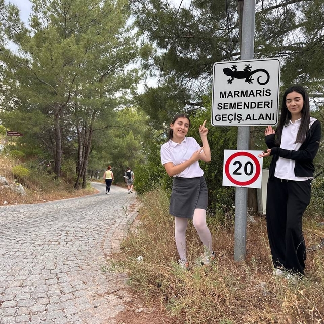 Marmaris Semenderine öğrencilerden yakın koruma