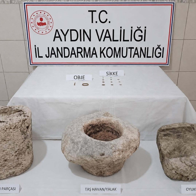 Aydın'da 'tarihi eser' operasyonu; 1 gözaltı