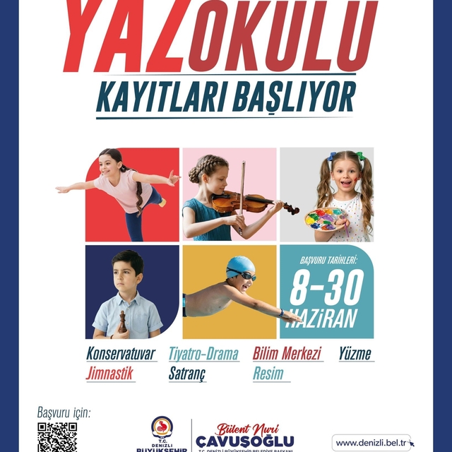 Denizli Büyükşehirin yaz okulu kayıtları başlıyor