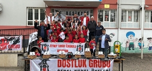 "Bu forma benden sana kardeşim" kampanyasıyla çocukların yüzü güldü