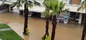 Düzce'de sağanak; ev ve işyerlerini su bastı