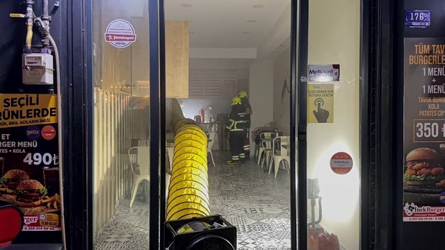 Aydın'da iş yerinde yangın paniği