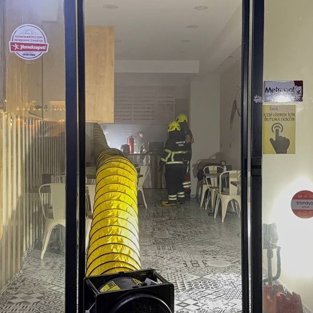 Aydın'da iş yerinde yangın paniği