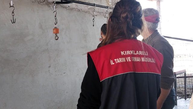 Kırklareli'nde kurban kesim ve satış yerleri denetlendi