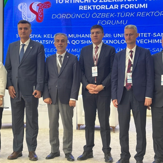 EÜ Rektörü Prof. Dr. Musa Alcı "Özbekistan-Türkiye 4. Rektörler Forumu"na k...