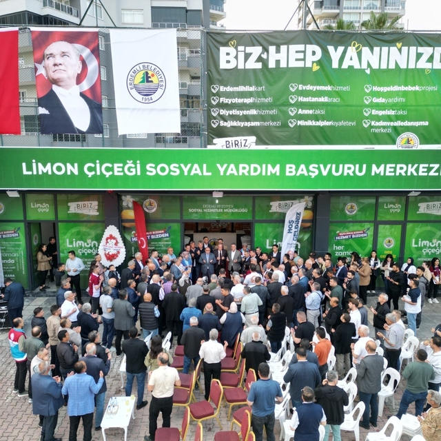 Erdemli'de sosyal yardımlar için yeni merkez açıldı