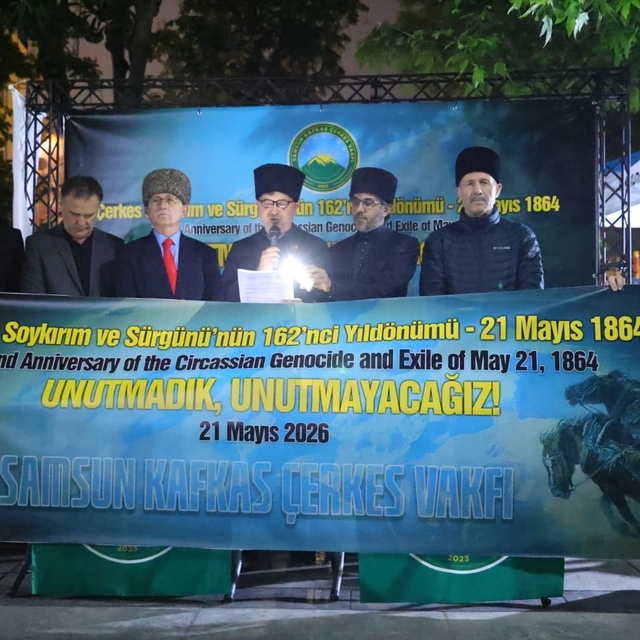 Çerkes Soykırımı ve Sürgünü'nün 162. yılı unutulmadı
