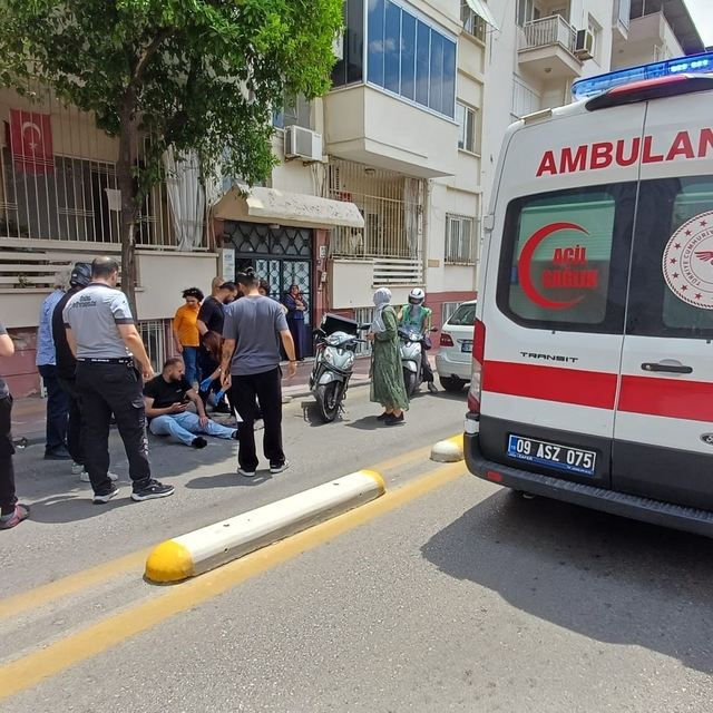 Karşı şeride geçen otomobil ile motosiklet çarpıştı: 1 yaralı