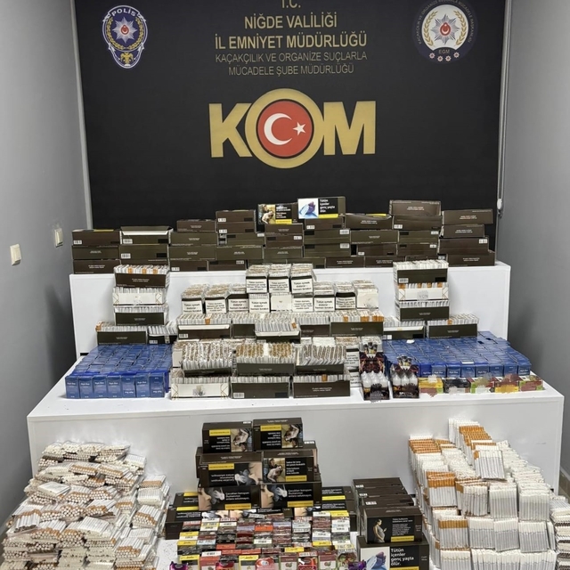 Niğde'de kaçak tütün operasyonu: 9 şüpheli yakalandı