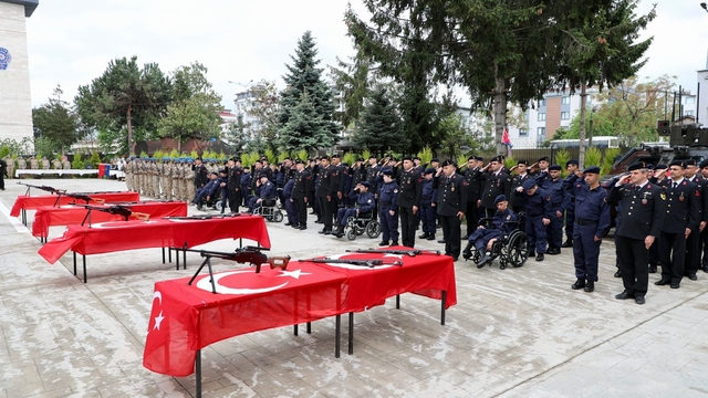 Ordu'da engelli bireyler temsili asker oldu