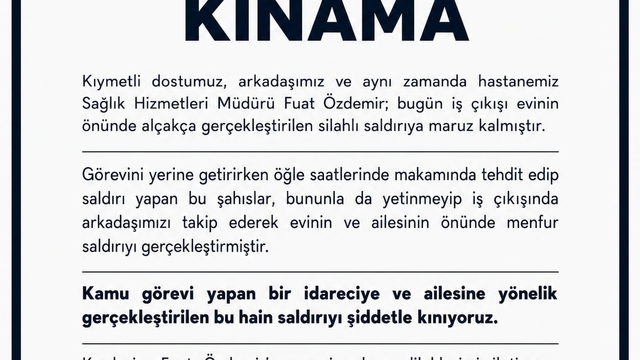 Niğde'de sağlık yöneticisine silahlı saldırı girişimi
