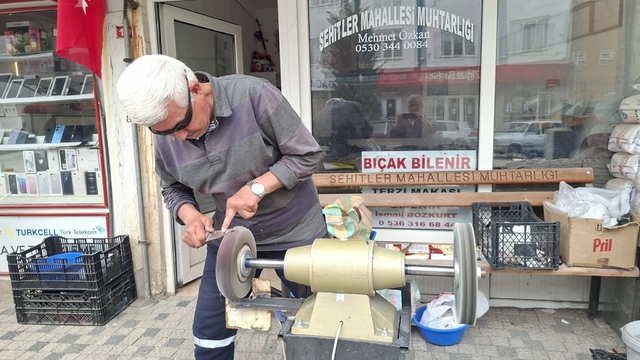 Hisarcık'ta bıçakçıların yoğun mesaisi