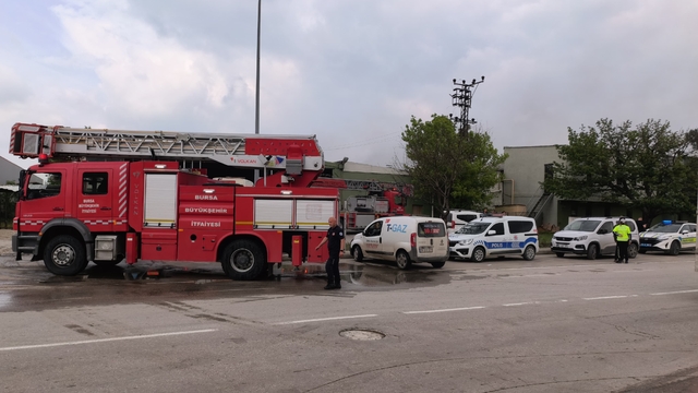Bursa'da sunta fabrikasında korkutan yangın