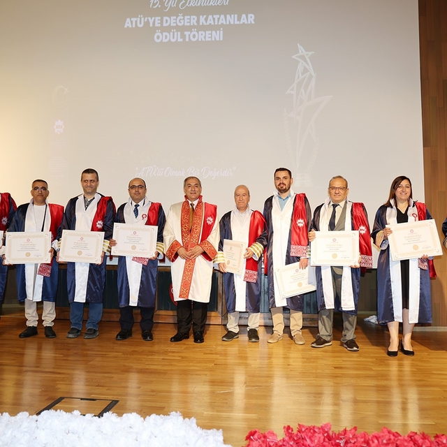 ATÜ, 15. yılını "ATÜ'ye Değer Katanlar" ödül töreni ile kutladı