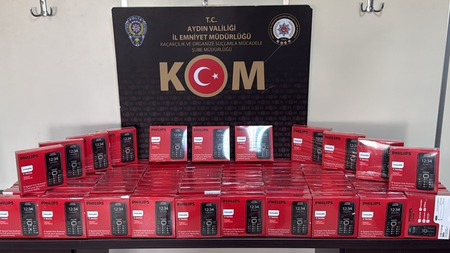 Aydın'da kaçak telefon operasyonu: 100 cihaza el konuldu