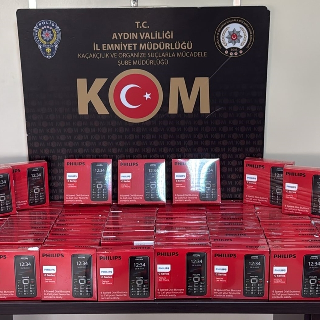 Aydın'da kaçak telefon operasyonu: 100 cihaza el konuldu