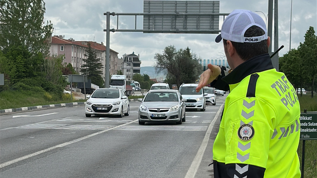 Kütahya trafiğinde bayram yoğunluğu