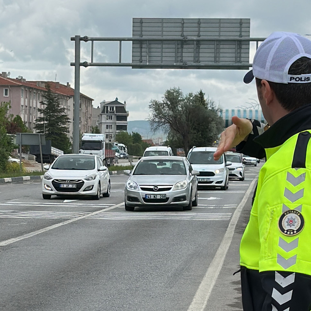 Kütahya trafiğinde bayram yoğunluğu