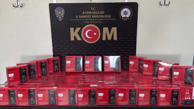 Aydın'da IMEI kayıtsız 100 cep telefonu ele geçirildi