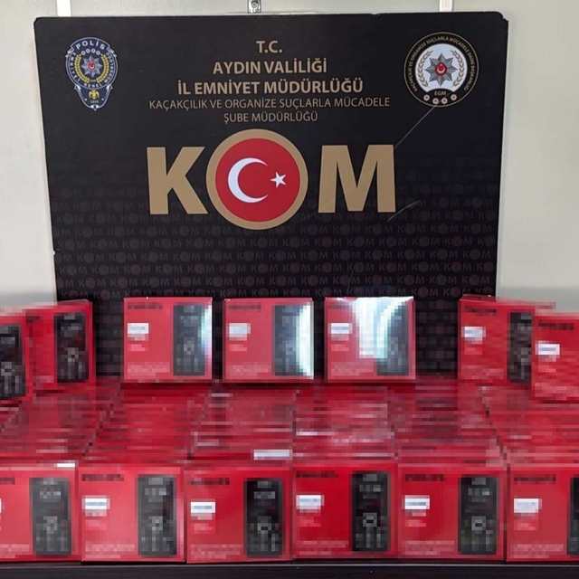 Aydın'da IMEI kayıtsız 100 cep telefonu ele geçirildi