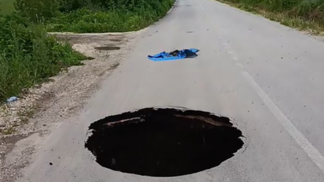Tokat'ın sağanak nedeniyle yol çöktü