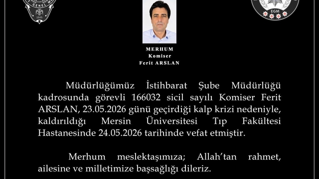 Kalp krizine yenilen komiserin naaşı memleketi Diyarbakır'a gönderildi