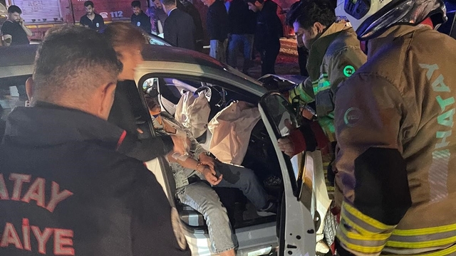 Samandağ'da trafik kazası : 6 yaralı
