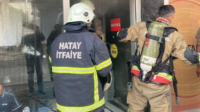 Dörtyol'da iş yeri yangını