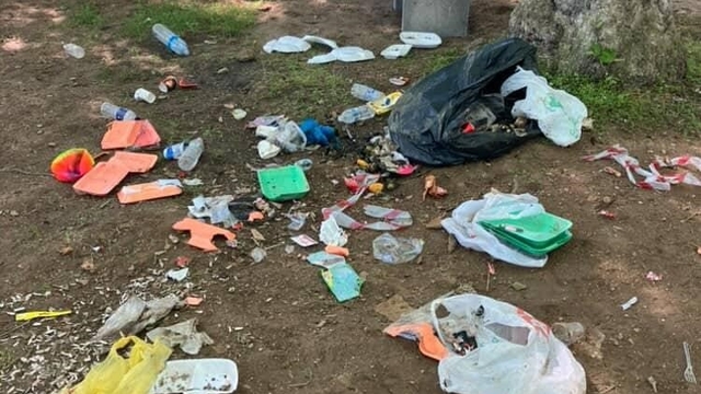 Bursa'da mesire alanı bir günde çöplüğe döndü