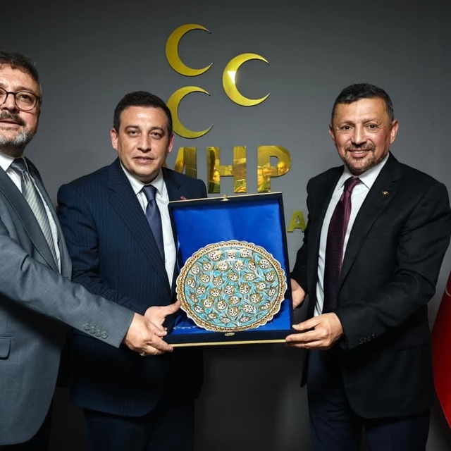 MHP Kütahya Milletvekili Erbaş'tan İl Başkanı Özkan'a ziyaret