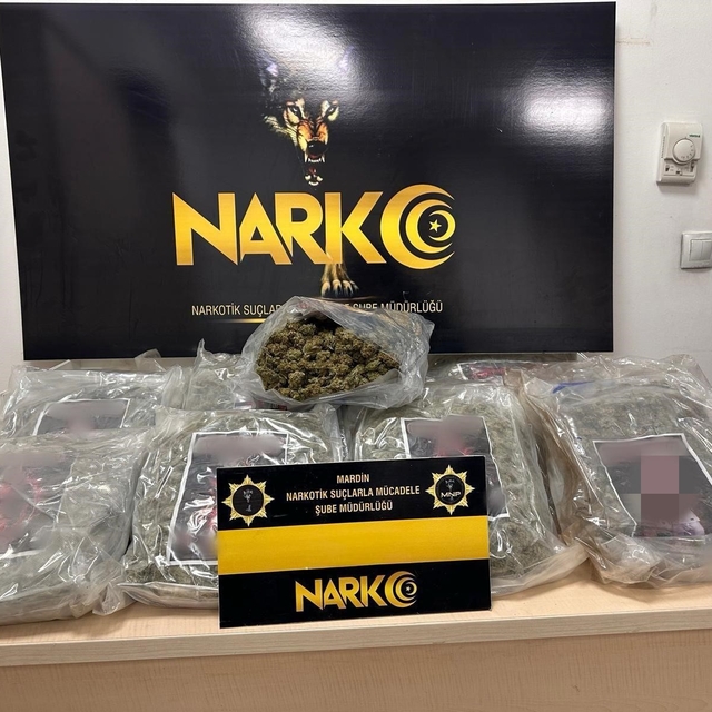 Mardin'de 10 kilo 900 gram uyuşturucu ele geçirildi