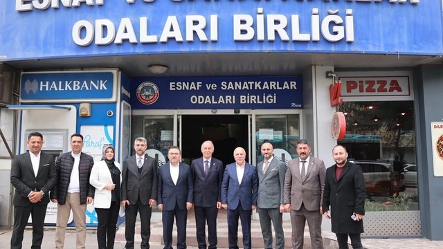 AK Parti Erzurum Milletvekili Altınok'tan ESOB'a 'hayırlı olsun' ziyareti
