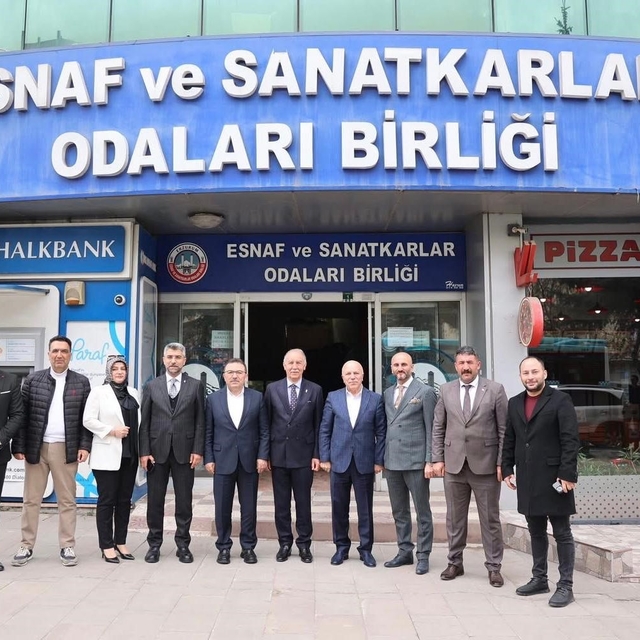 AK Parti Erzurum Milletvekili Altınok'tan ESOB'a 'hayırlı olsun' ziyareti