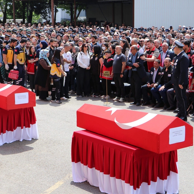 Tekirdağ'da şehit polisin cenazesinde fenalaşan kişi öldü