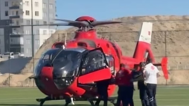 Malatya'da ambulans helikopter 62 yaşındaki hasta için havalandı