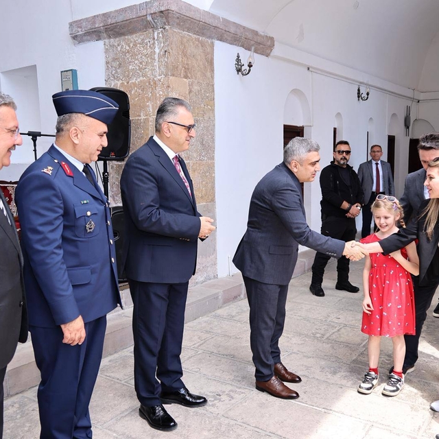 Merzifon'da bayramlaşma töreni yapıldı